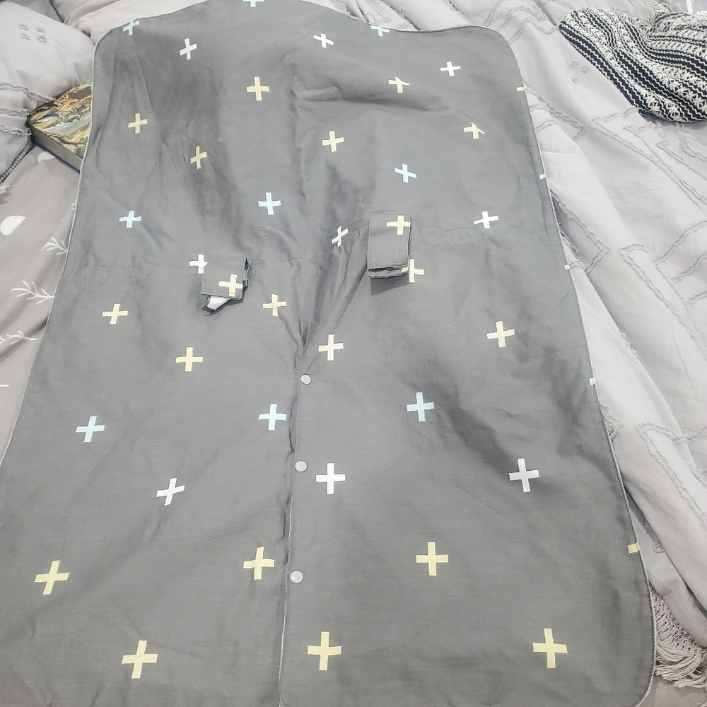 Grey Car Seat Cover  Blanket For Baby‎